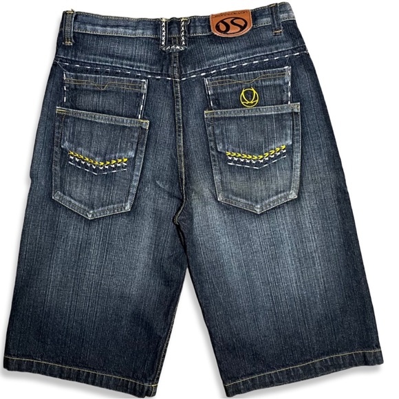 Vintage Y2K Baggy Double Pocket Denim Shorts - Picture 2 of 6